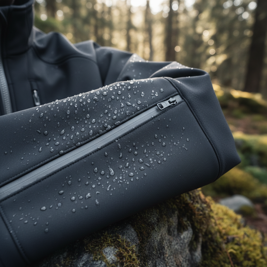 Softshell audums — ūdensnecaurlaidīgs tehniskais audums